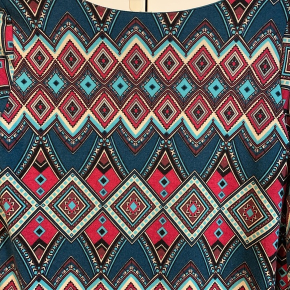 ♦️Pink Owl size small colorful patterned dress made in USA - Picture 5 of 6